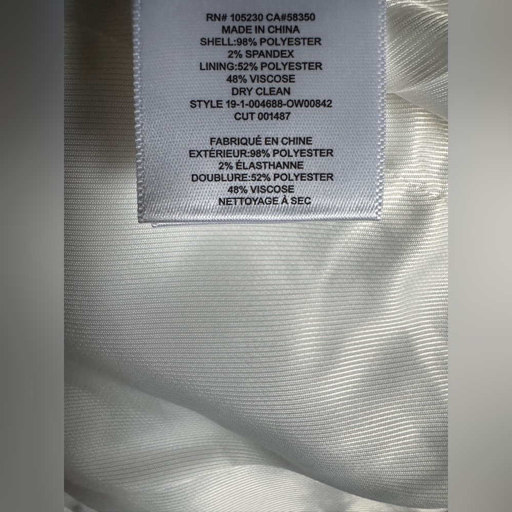 Equipment Quincy Blazer Nature White Eclipse Black Lapel & Trim Women’s Size 6 - Picture 15 of 16
